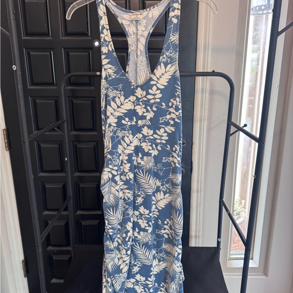 Hurley Blue and White Floral Dress